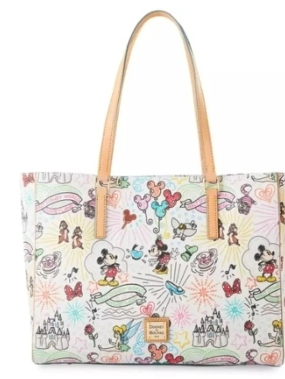 Disney x Dooney & Bourke Cream Disney Parks Character Tote